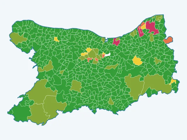 Carte des cambriolages dans le Calvados (14)