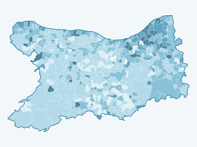 Carte du vote Éric Zemmour dans le Calvados (14)