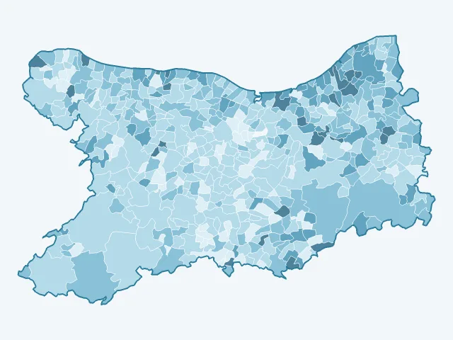 Carte du vote Valérie Pécresse dans le Calvados (14)
