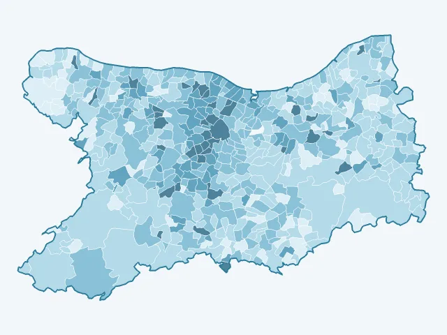 Carte du vote Yannick Jadot dans le Calvados (14)