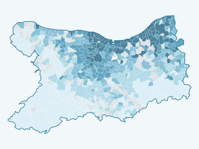 Carte des prix de l'immobilier dans le Calvados (14)