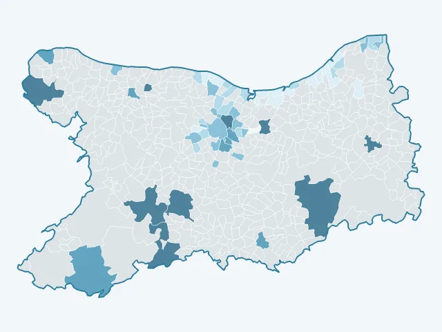 Carte du rendement locatif dans le Calvados (14)