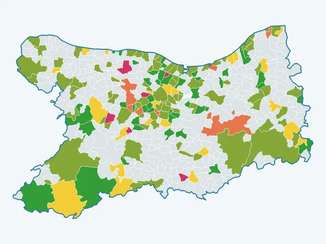 Carte du sentiment de sécurité dans le Calvados (14)