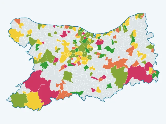 Carte de la vie pratique dans le Calvados (14)