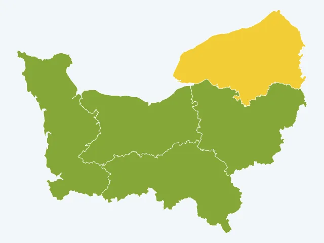 Carte de l'environnement en Normandie