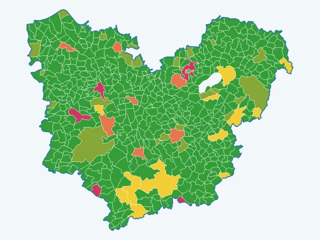 Carte des agressions physiques et sexuelles dans l'Eure (27)