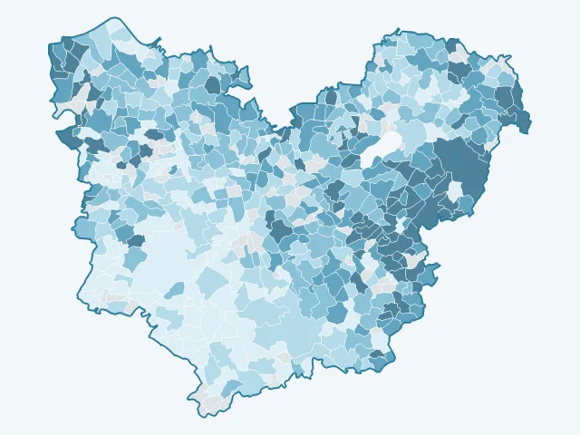 Carte des prix de l'immobilier dans l'Eure (27)