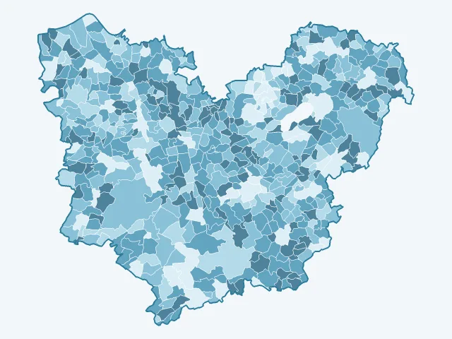 Carte des propriétaires dans l'Eure (27)