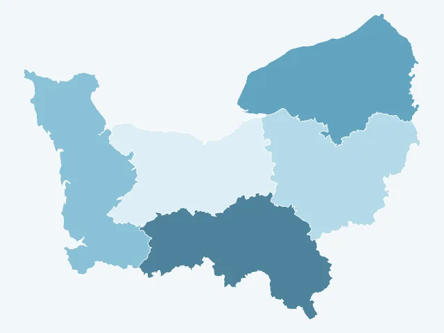 Carte des logements vacants en Normandie