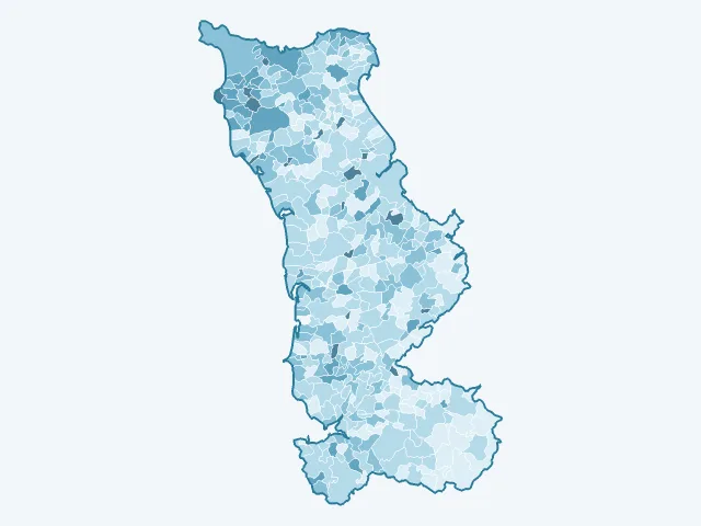 Carte du vote Fabien Roussel dans la Manche (50)