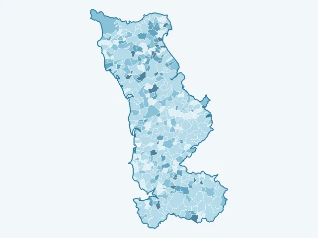 Carte du vote Jean Lassalle dans la Manche (50)