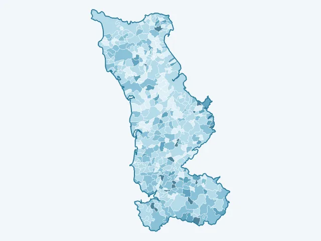 Carte du vote Nicolas Dupont-Aignan dans la Manche (50)