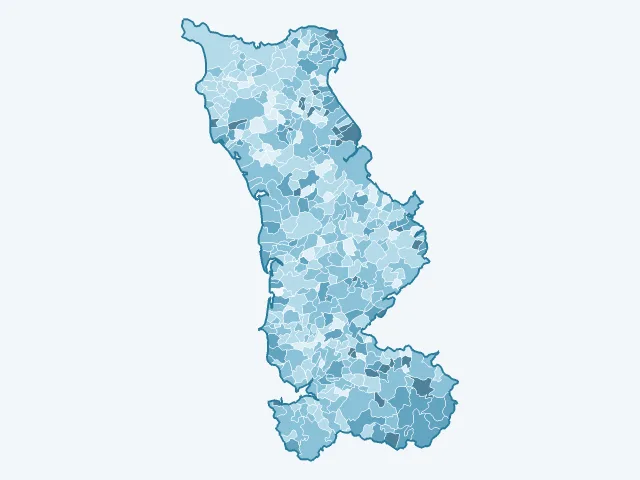 Carte du vote Valérie Pécresse dans la Manche (50)
