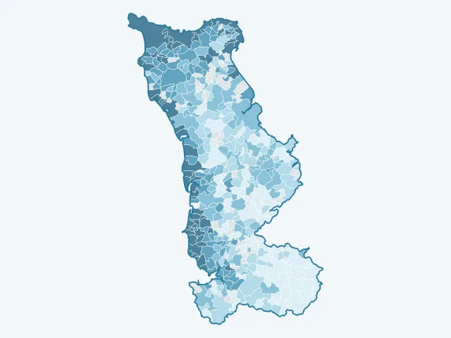 Carte des prix de l'immobilier dans la Manche (50)