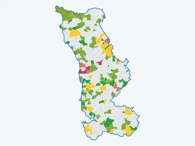 Carte du sentiment de sécurité dans la Manche (50)