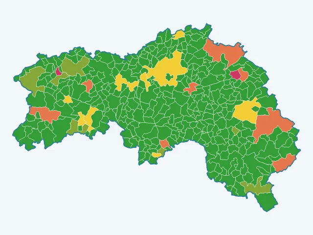 Carte des cambriolages dans l'Orne (61)