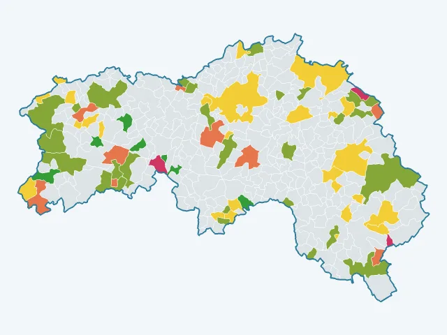 Carte de la satisfaction des habitants dans l'Orne (61)