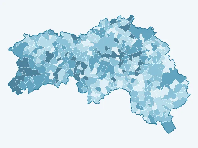 Carte des logements vacants dans l'Orne (61)