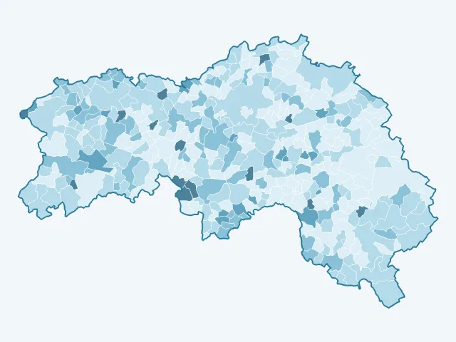 Carte du vote Anne Hidalgo dans l'Orne (61)