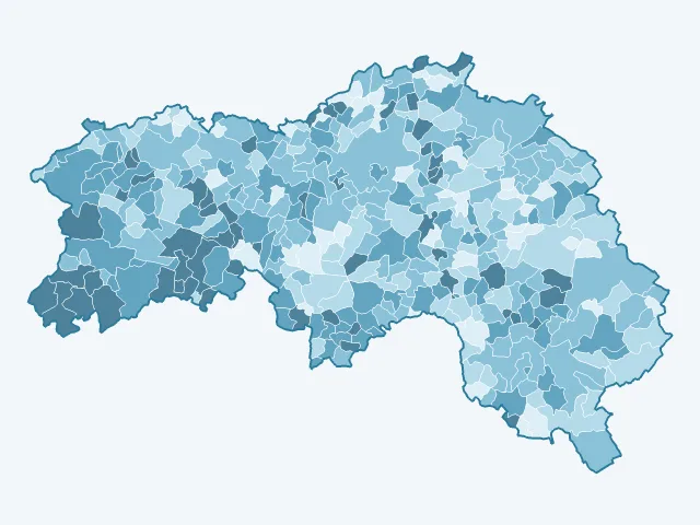 Carte du vote Emmanuel Macron dans l'Orne (61)