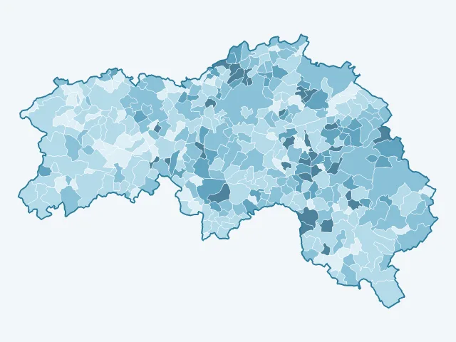 Carte du vote Éric Zemmour dans l'Orne (61)