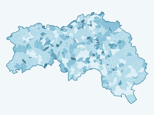 Carte du vote Jean Lassalle dans l'Orne (61)