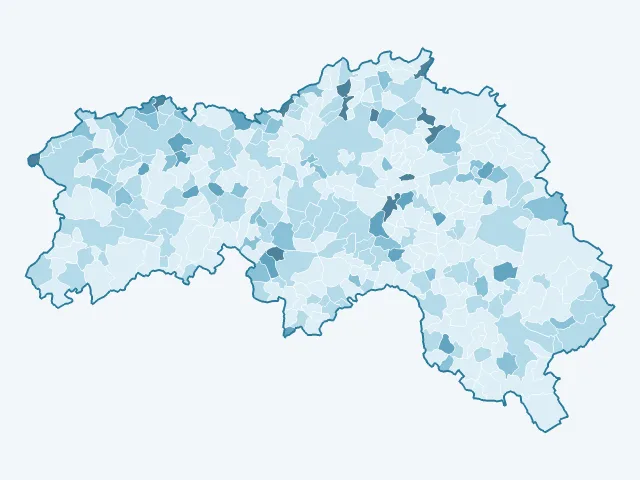 Carte du vote Philippe Poutou dans l'Orne (61)