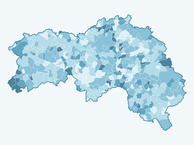Carte du vote Valérie Pécresse dans l'Orne (61)