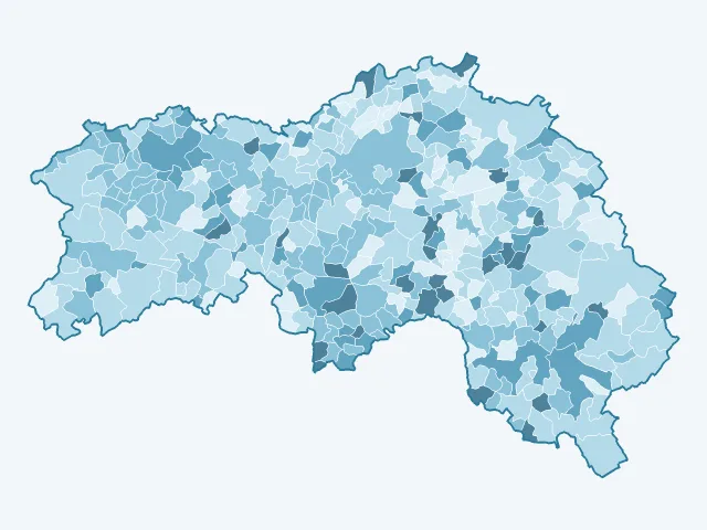 Carte du vote Yannick Jadot dans l'Orne (61)