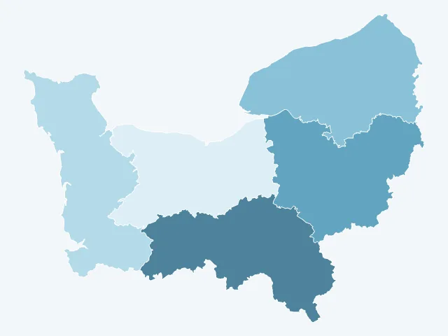 Carte du rendement locatif en Normandie