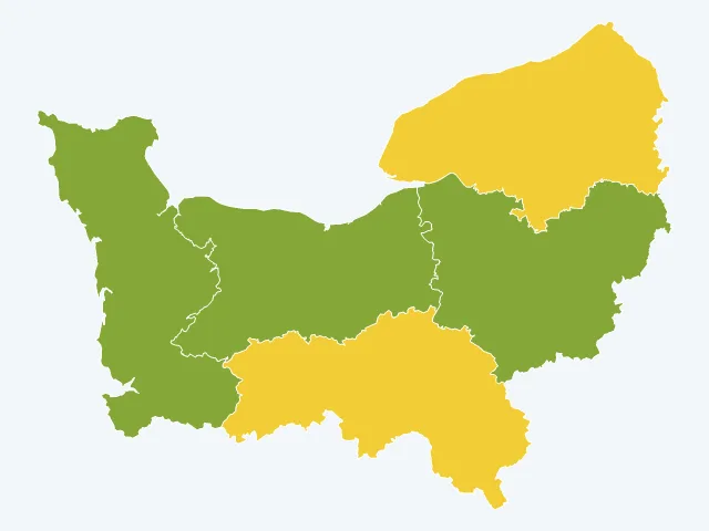 Carte du sentiment de sécurité en Normandie