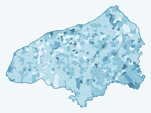 Carte du vote Éric Zemmour dans la Seine-Maritime (76)
