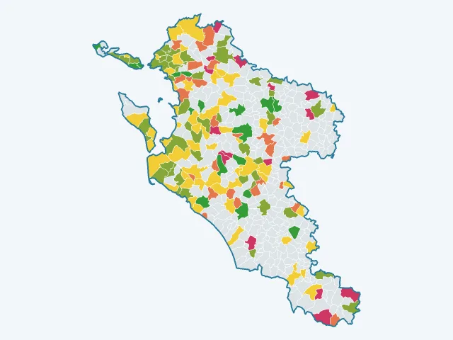 Carte des sports et loisirs dans la Charente-Maritime (17)