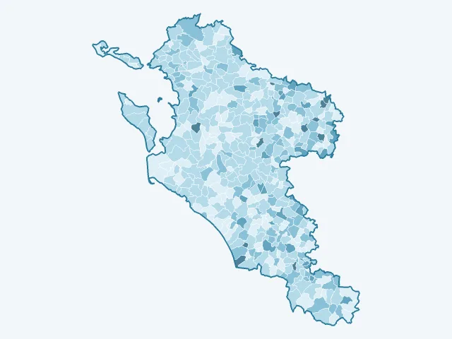 Carte du vote Anne Hidalgo dans la Charente-Maritime (17)