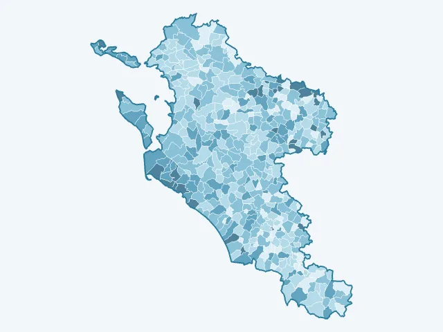 Carte du vote Éric Zemmour dans la Charente-Maritime (17)