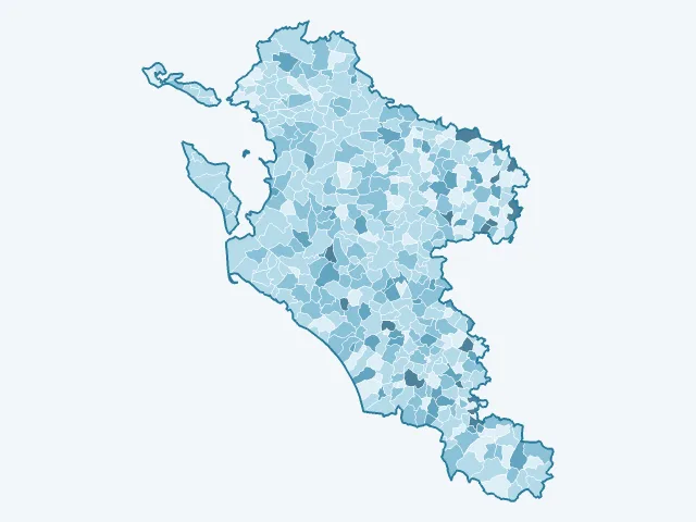 Carte du vote Nicolas Dupont-Aignan dans la Charente-Maritime (17)