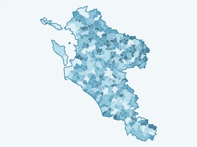 Carte des propriétaires dans la Charente-Maritime (17)