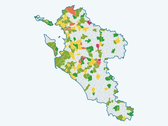Carte du sentiment de sécurité dans la Charente-Maritime (17)