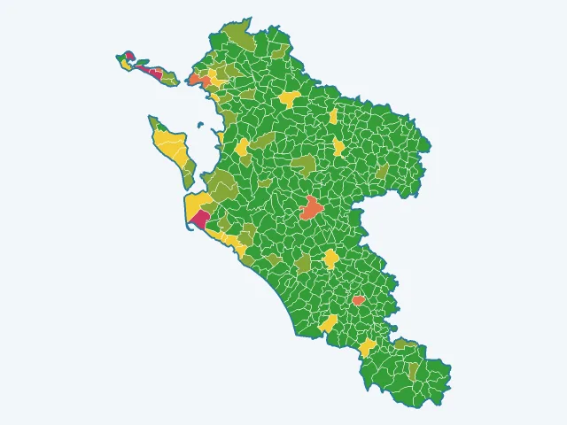 Carte des vols et dégradations dans la Charente-Maritime (17)