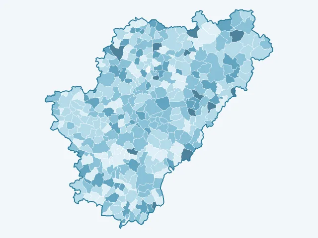 Carte du vote Anne Hidalgo dans la Charente (16)