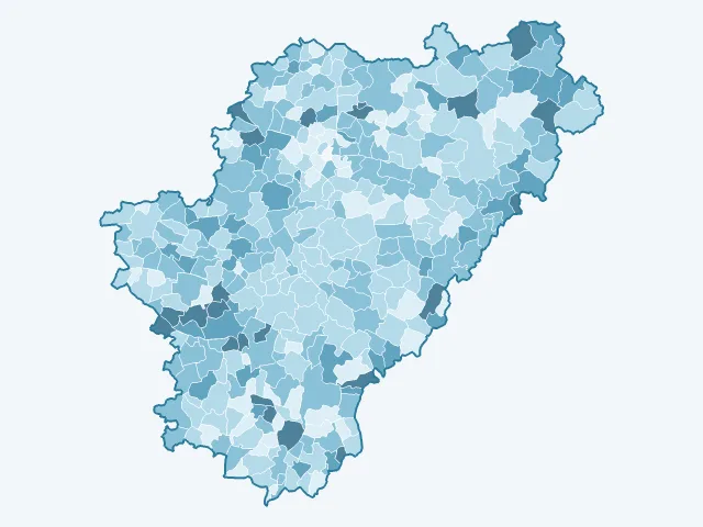 Carte du vote Valérie Pécresse dans la Charente (16)