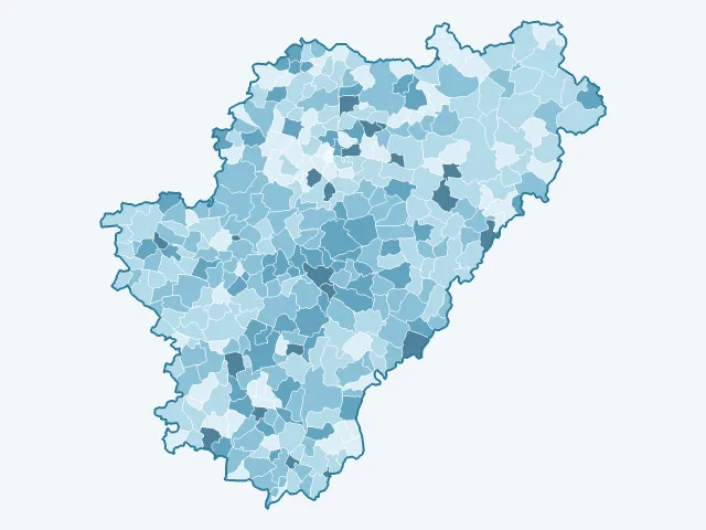 Carte du vote Yannick Jadot dans la Charente (16)