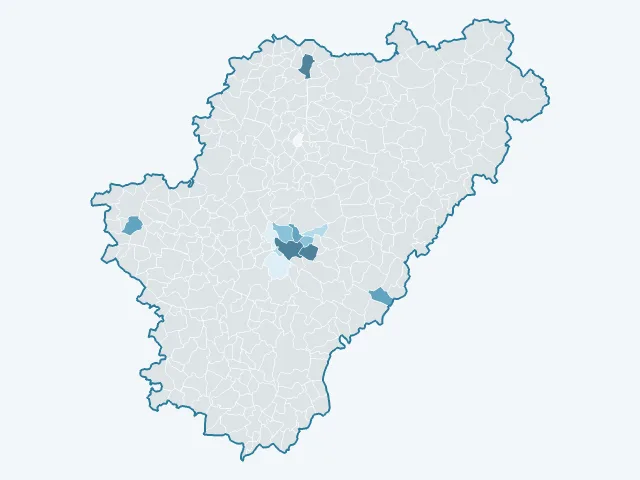 Carte du rendement locatif dans la Charente (16)
