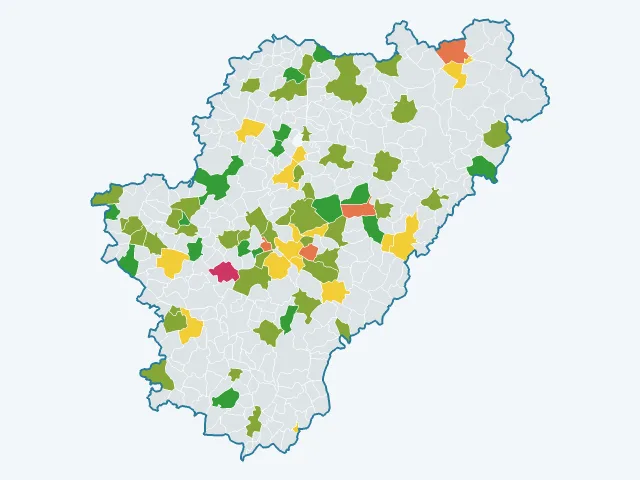 Carte du sentiment de sécurité dans la Charente (16)