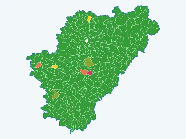 Carte des infractions liées aux stupéfiants dans la Charente (16)