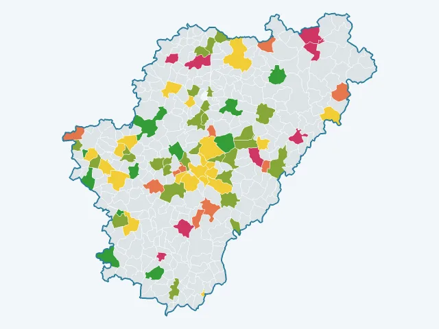 Carte de la vie pratique dans la Charente (16)