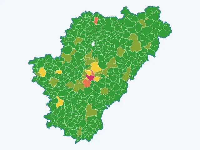 Carte des vols et dégradations dans la Charente (16)