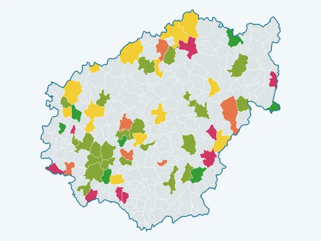 Carte des sports et loisirs dans la Corrèze (19)