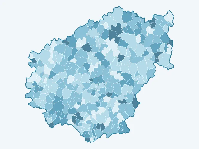 Carte du vote Éric Zemmour dans la Corrèze (19)
