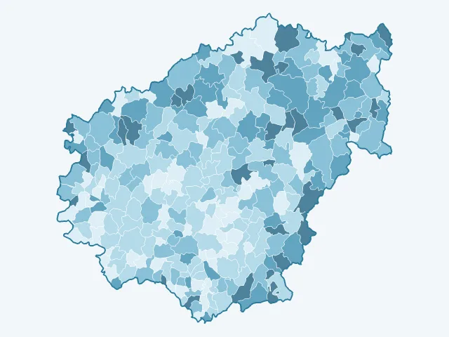 Carte du vote Valérie Pécresse dans la Corrèze (19)